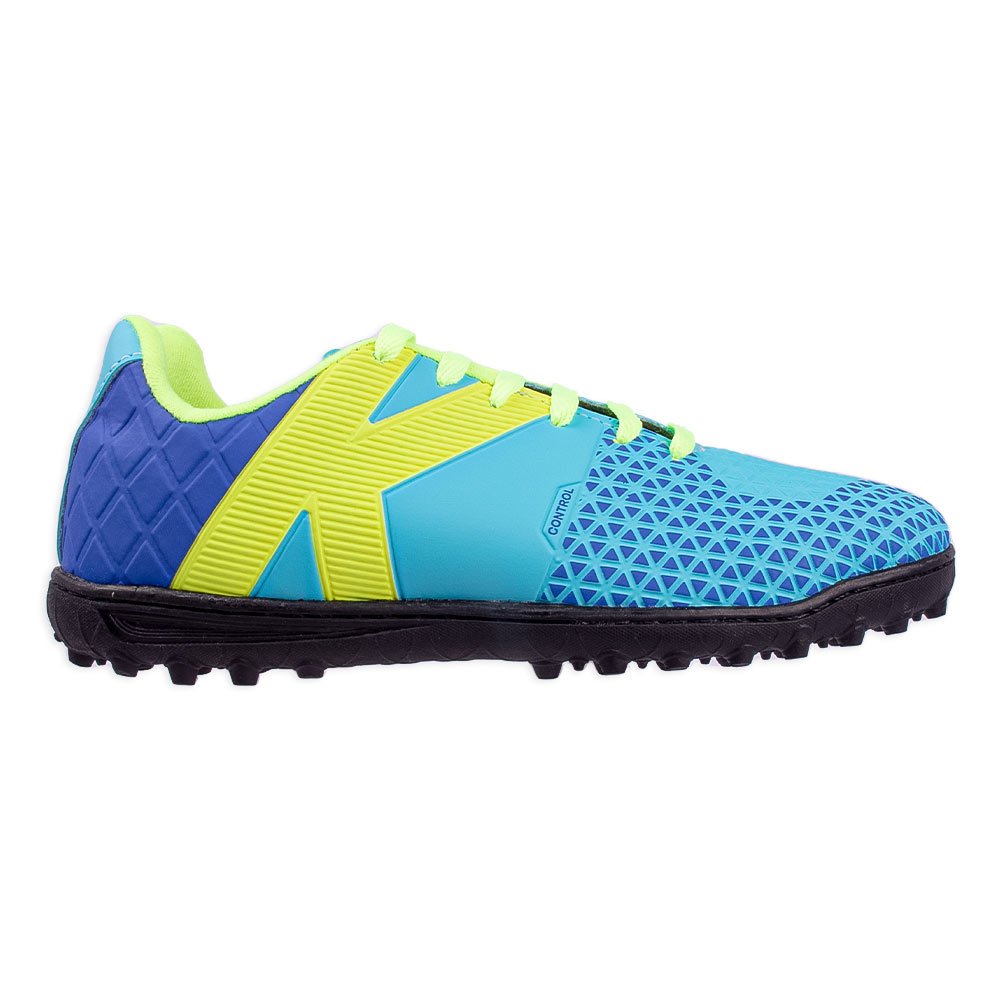 【ケム】 Chuteira Kelme Control Society Profissional Azul e Amarelo