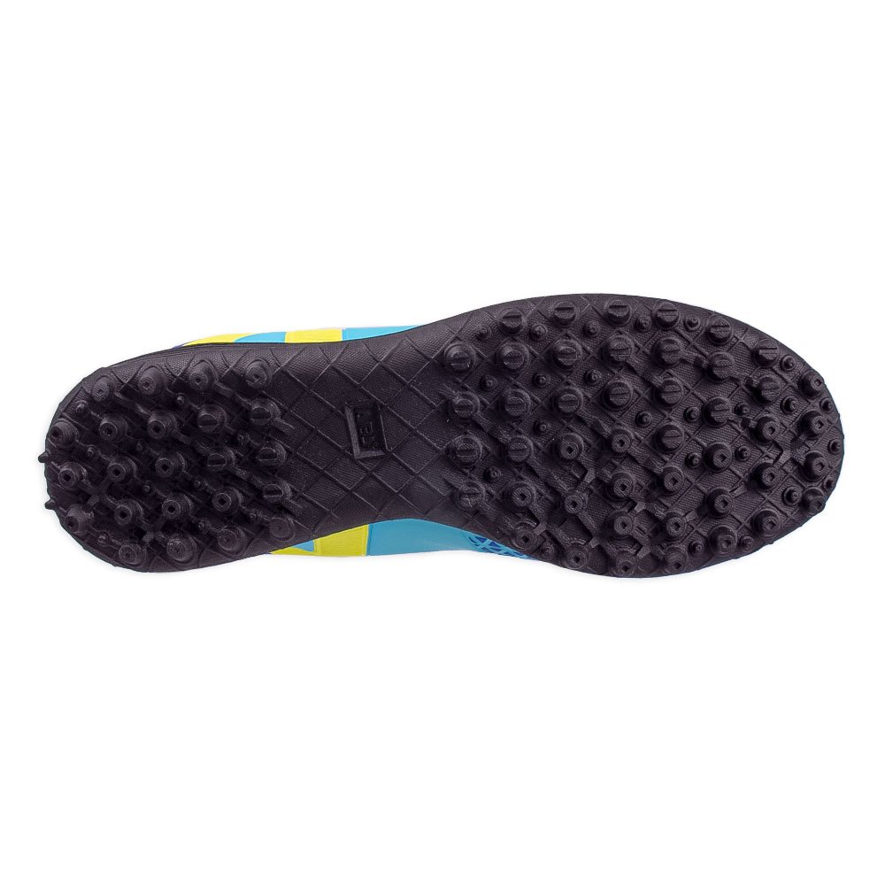 Chuteira Kelme Control Society Profissional Azul e Amarelo