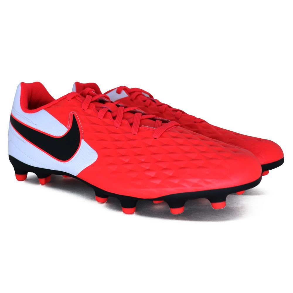 Chuteira Nike Tiempo Legend 8 Club Branco E Vermelho