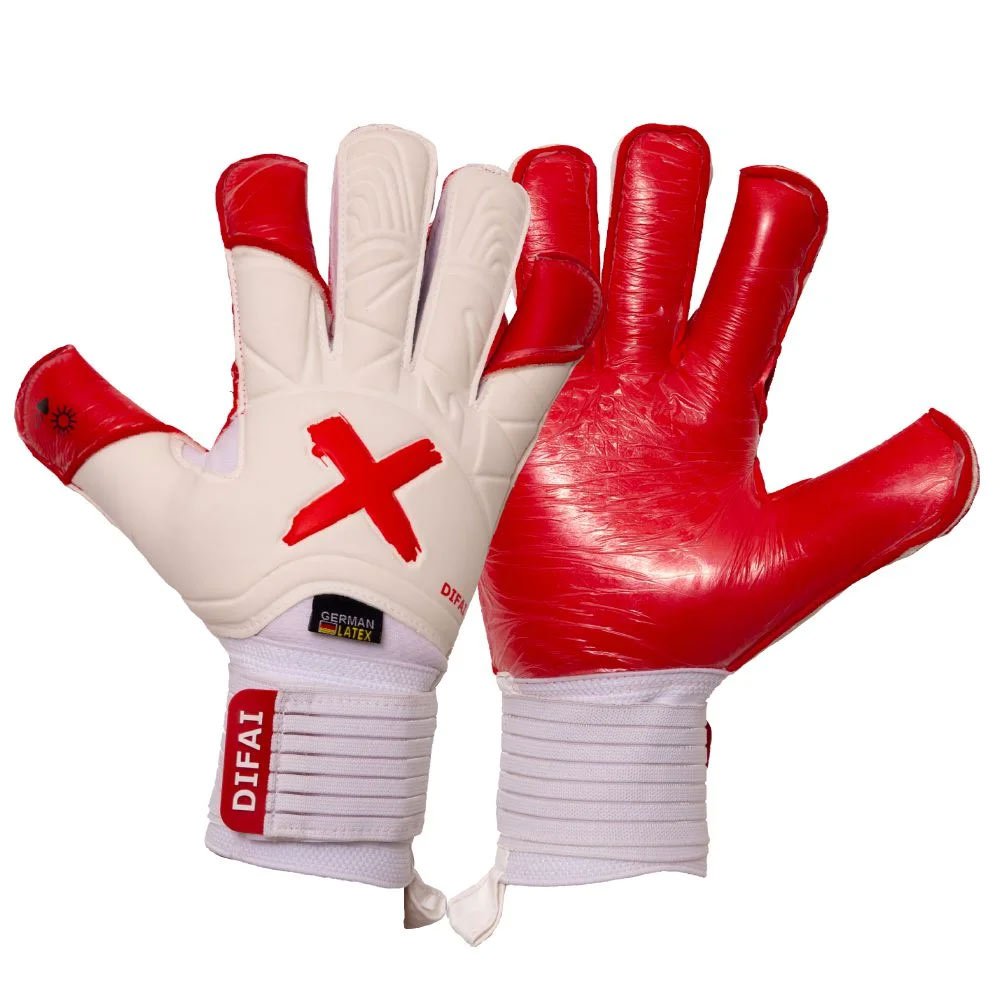 Luva Difai Fly Branca/Vermelha