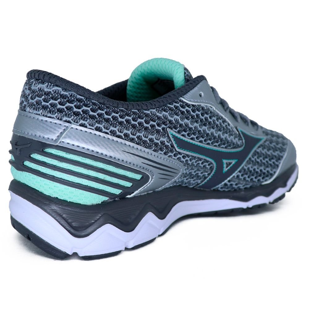 Tênis Mizuno Wave Hawk 2 Cinza E Verde