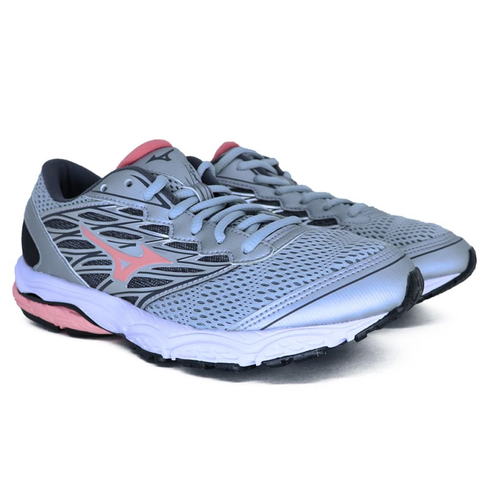 Tênis Mizuno Wave Dynasty 2 Cinza E Rosa