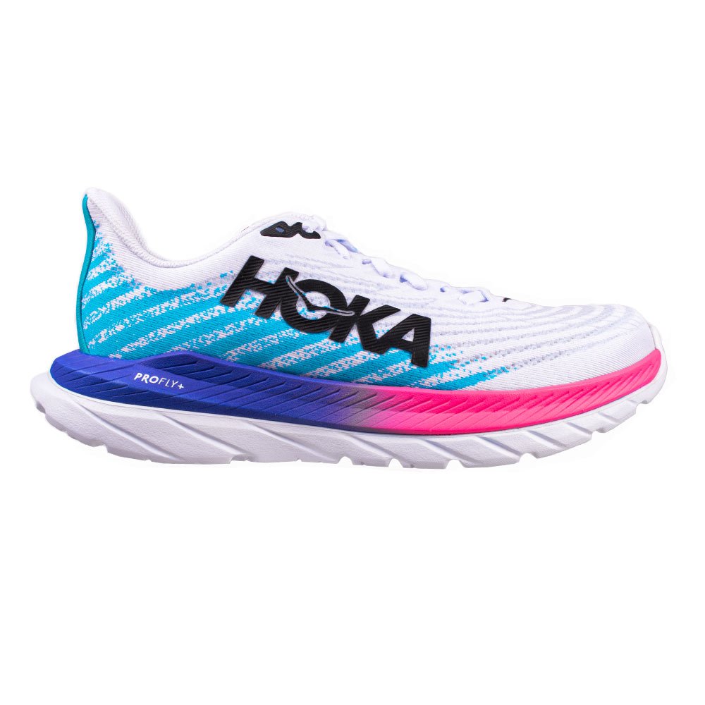 Tênis Hoka Mach 5 Branco/Azul