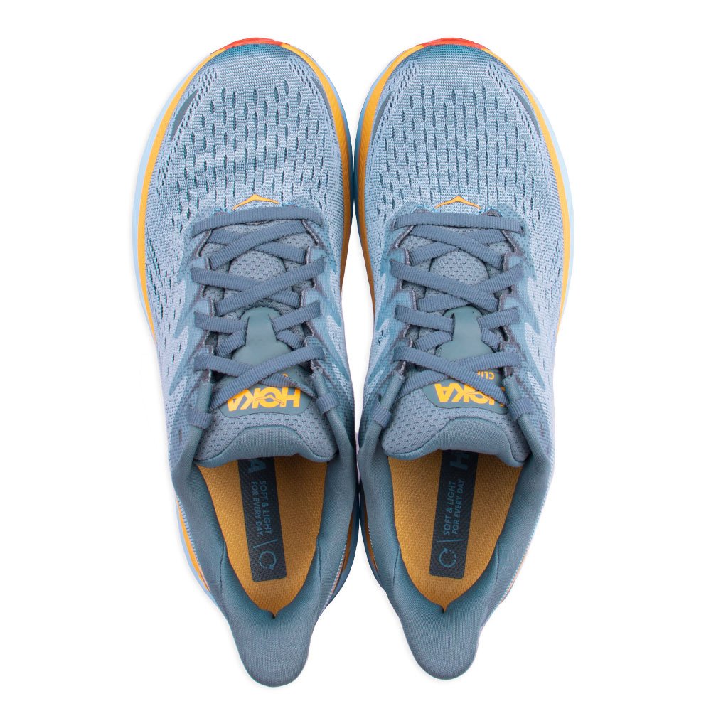 Tênis Hoka Clifton 8 Azul/Amarelo
