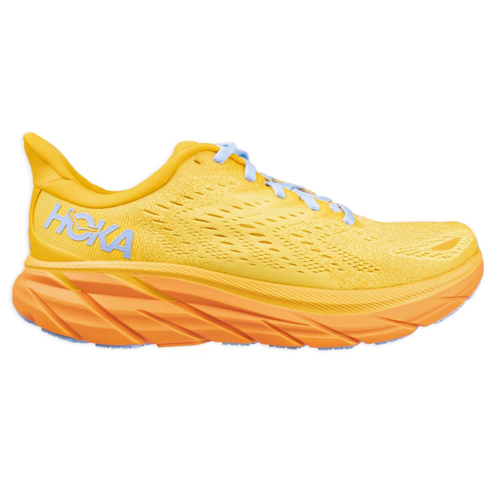Tênis Hoka Clifton 8 Amarelo/Laranja