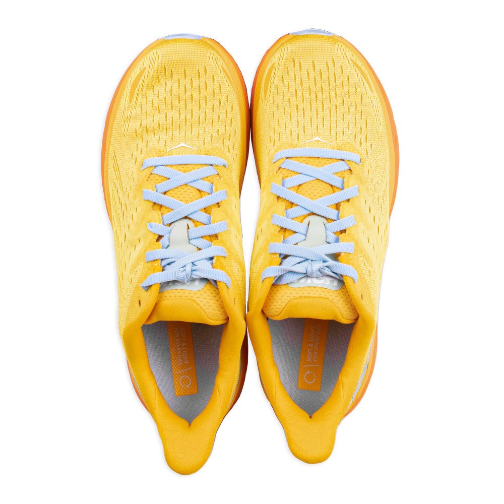 Tênis Hoka Clifton 8 Amarelo/Laranja