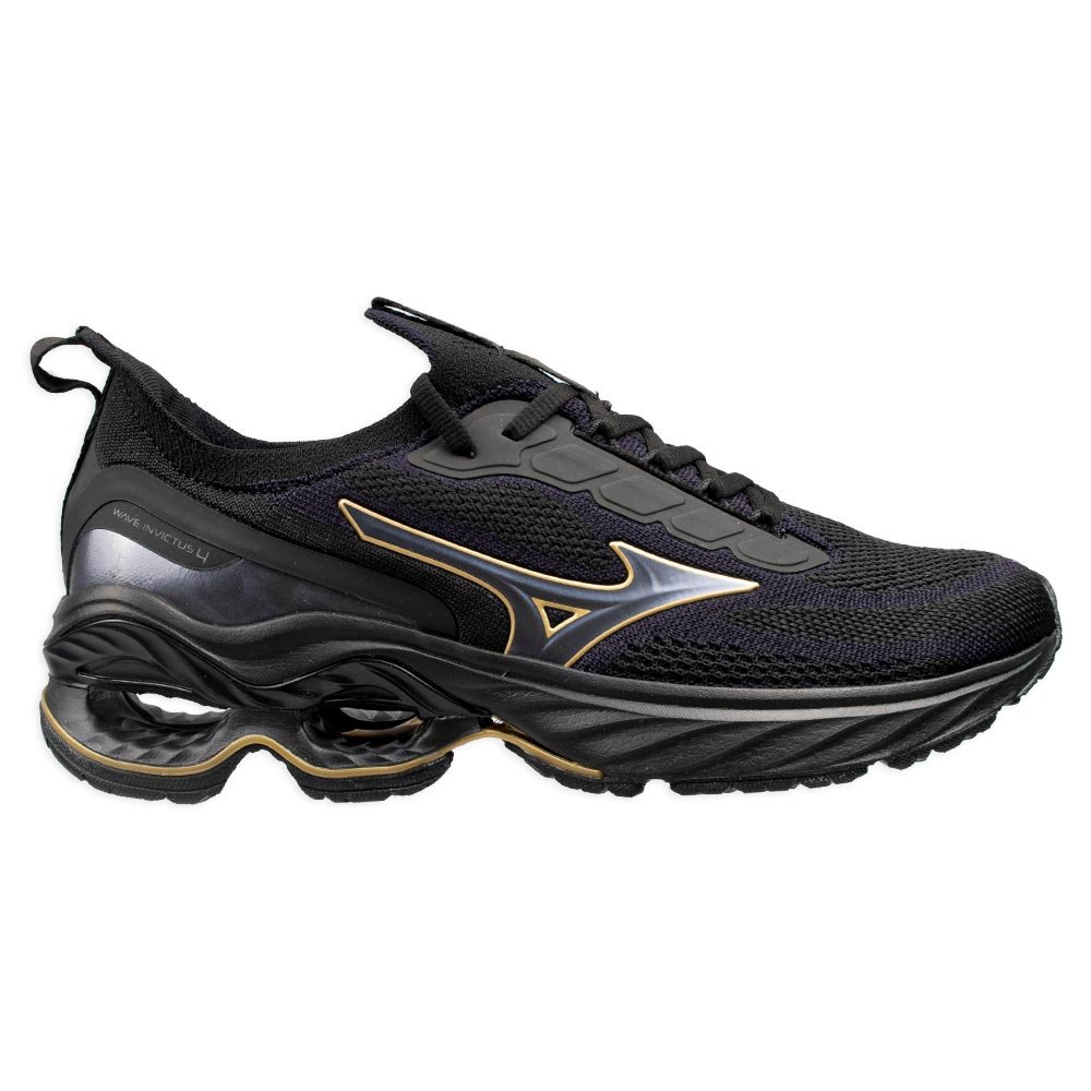 Tênis Mizuno Wave Invictus 4 Masculino Preto
