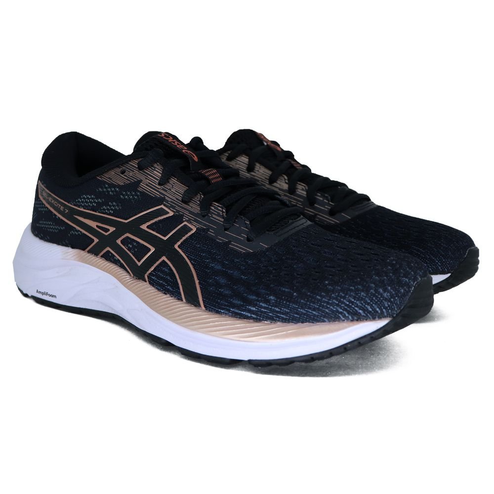 Tênis Asics Gel Excite 7 Feminino Preto E Bronze