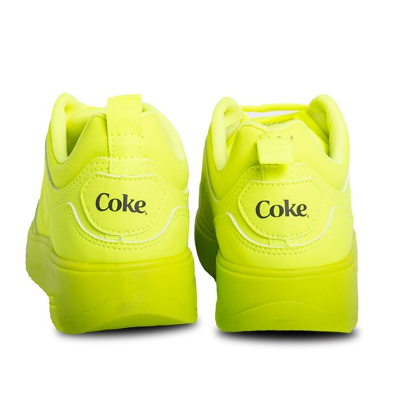 Tênis Coca Cola Moon X58 Feminino Amarelo Neon
