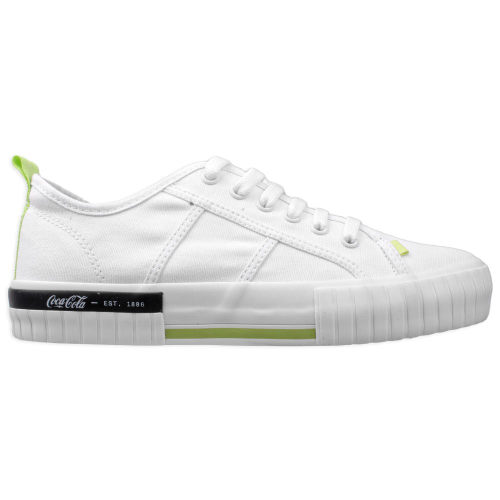 Tênis Coca Cola Copacabana Feminino Branco/Limão