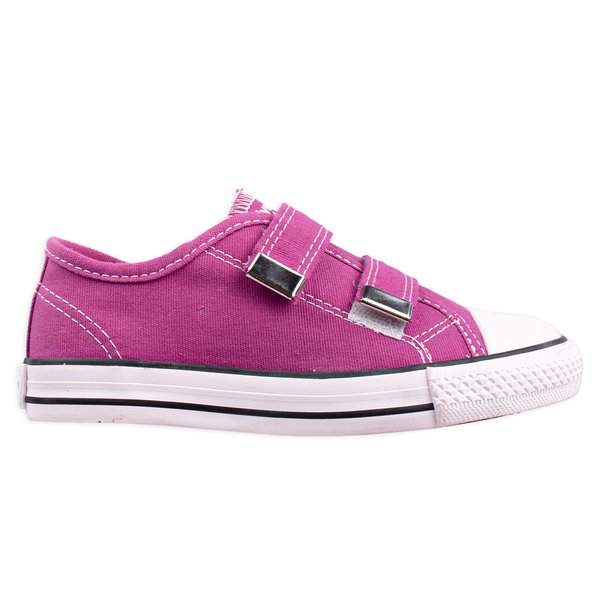 Tênis Diversão Canvas Velcro Color Fúcsia Infanil