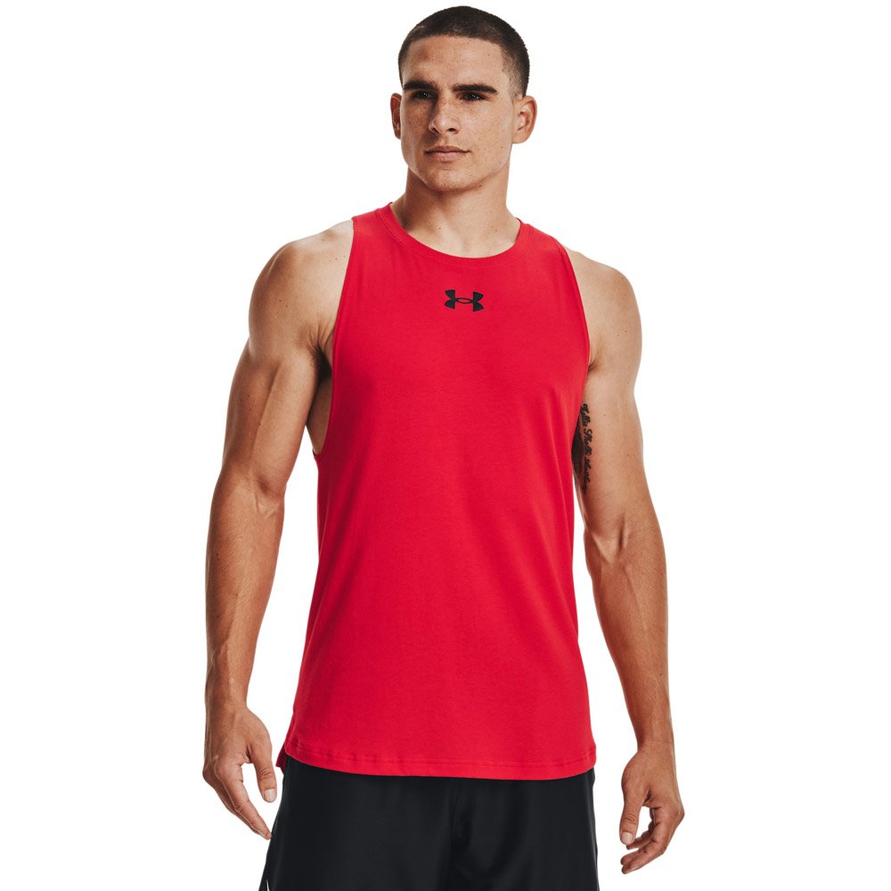 Regata Under Armour Baseline Cotton Vermelha