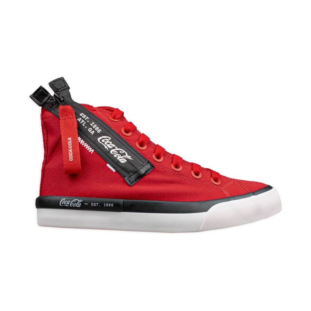 Tênis Coca Cola Atlanta Hype Zipper Vermelho Feminino