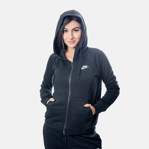 Conjunto Da Blusa De Frio Nike Preta Jaqueta Nike Sportwear Hoodie