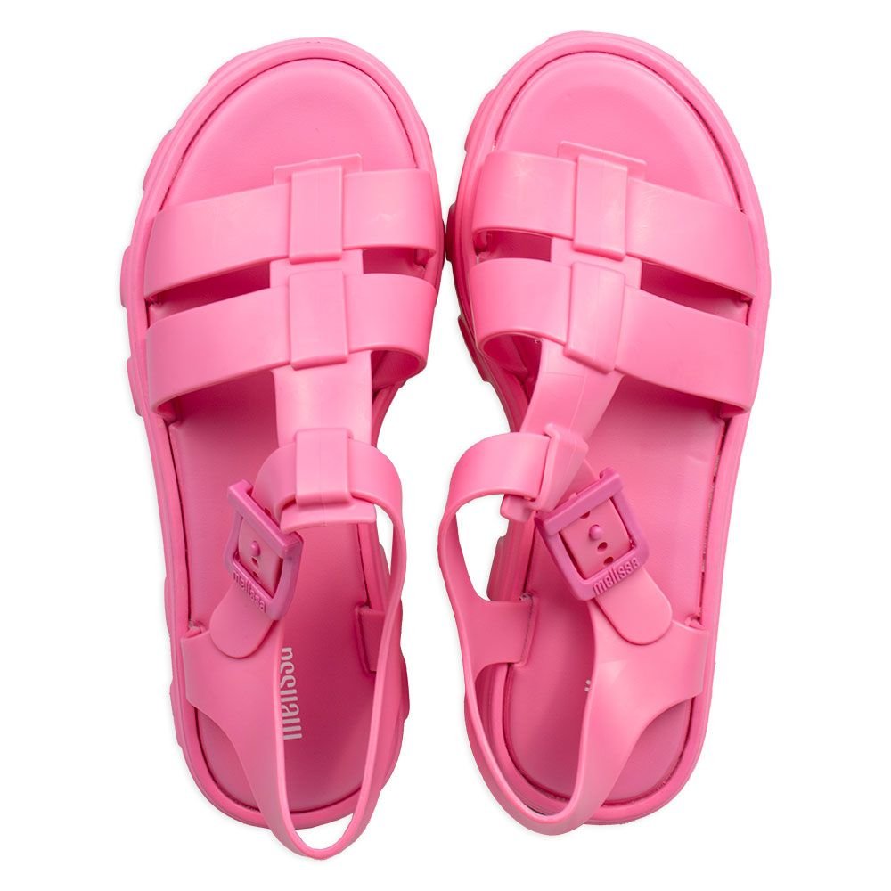 Sandália Melissa Ella Feminina Tratorada com Fivela Rosa