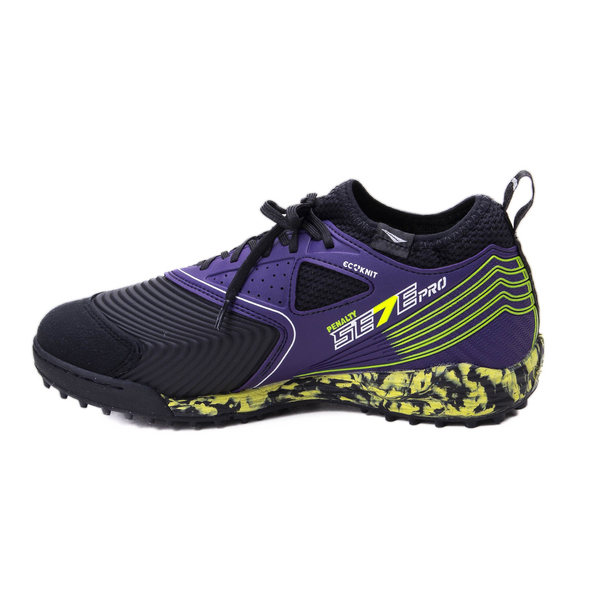 Chuteira Penalty SE7E Pro Molix Locker Y-1 Society Preto