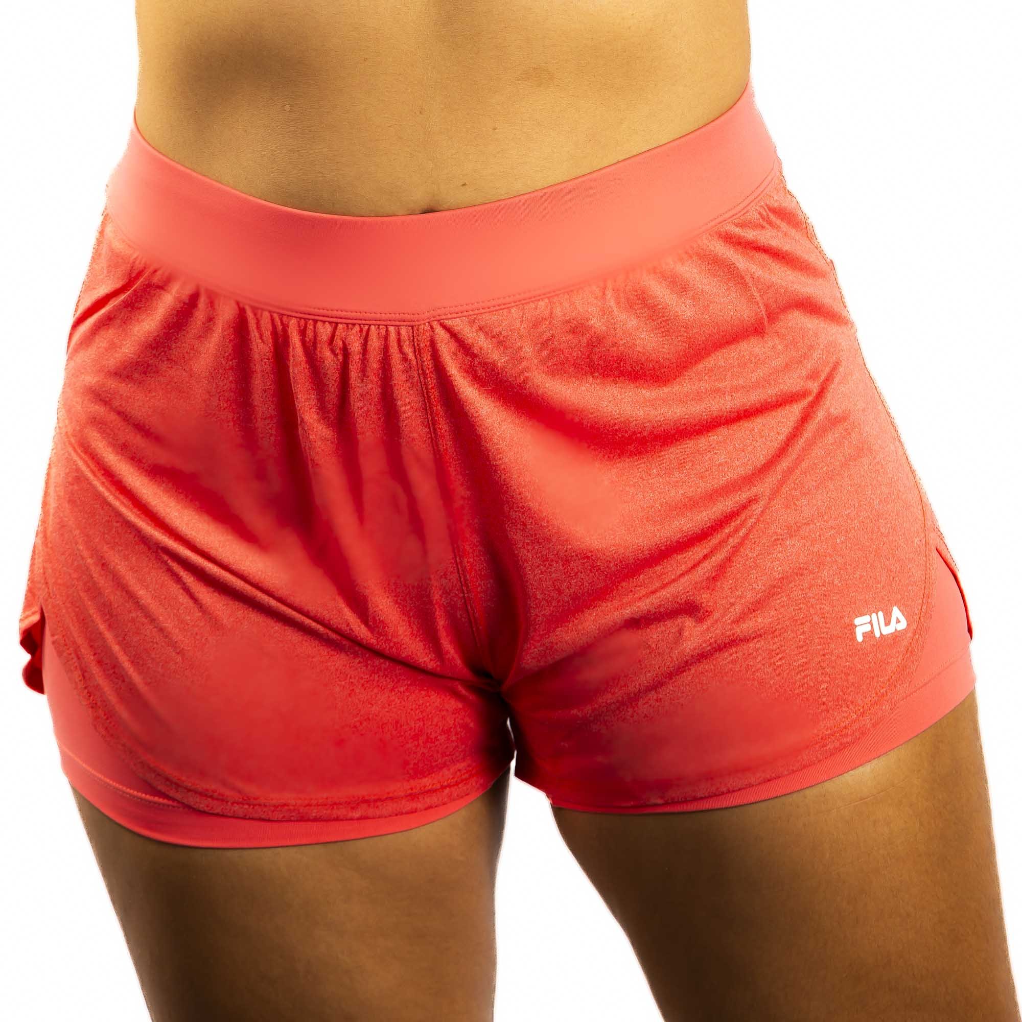 Shorts Fila Basic Train Double II Feminino Salmão