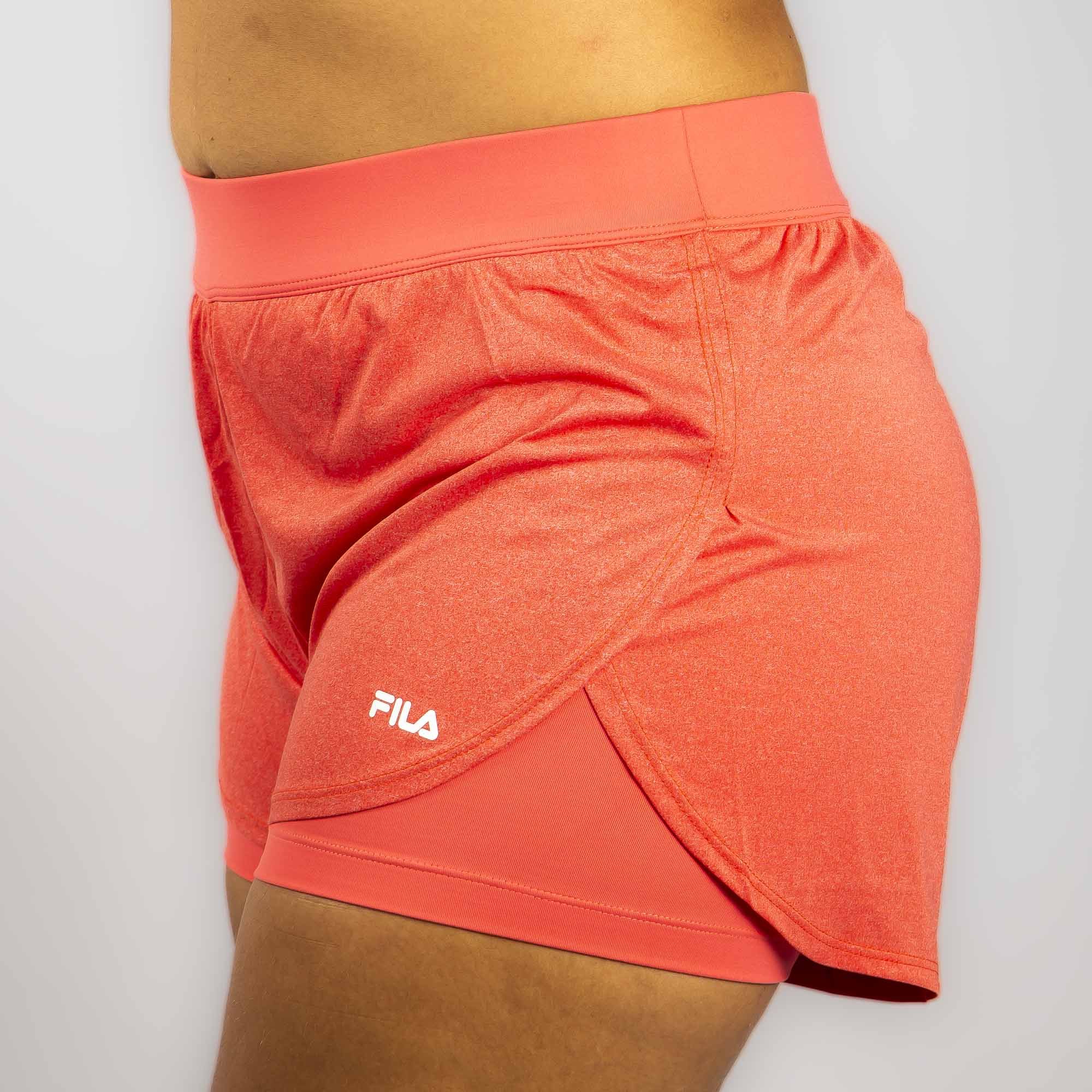 Shorts Fila Basic Train Double II Feminino Salmão