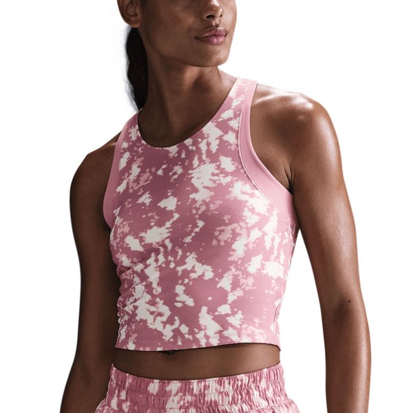 nike one fitted canotta da tennis donna elemental pink black hj1121 699 0 a
