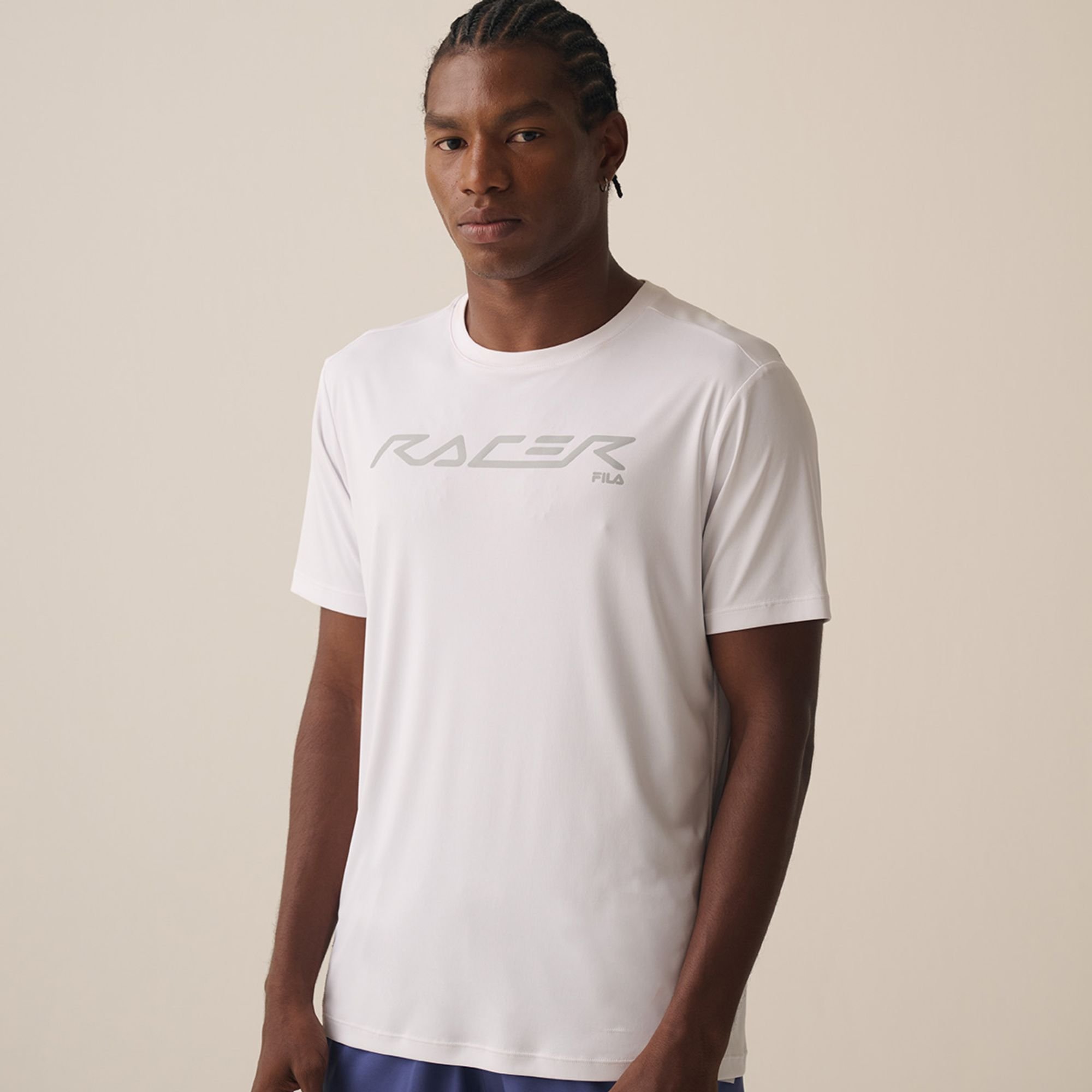 Camiseta Fila Reflective Core Run Branca