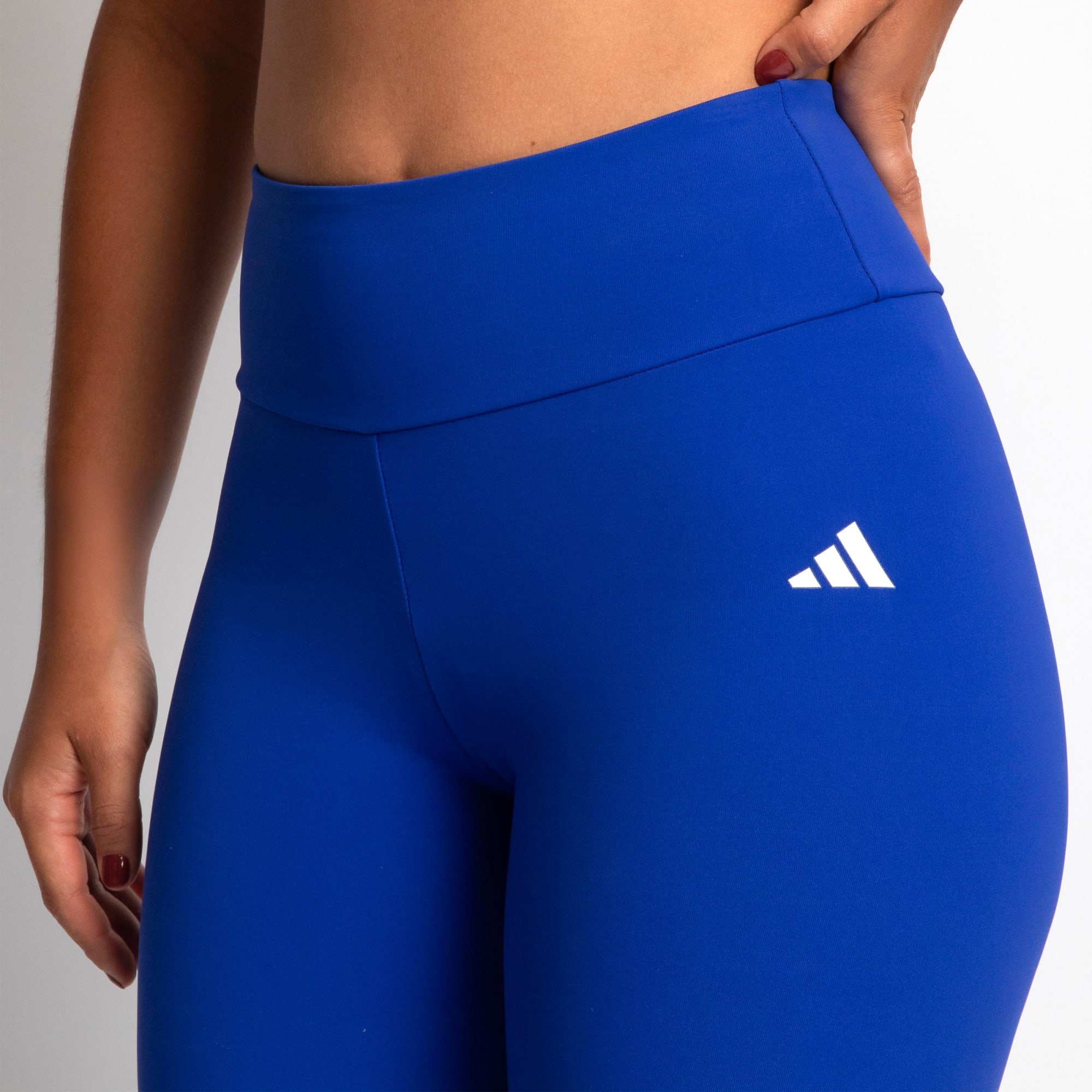 Calça Legging Adidas Treino Básica Azul - G