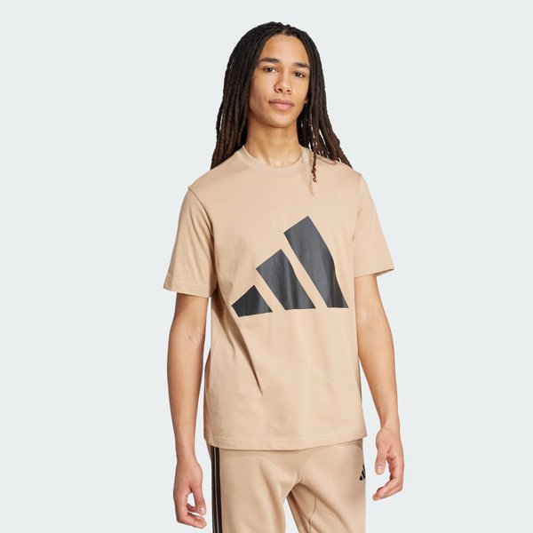 Camiseta Adidas Essentials Big Logo Marrom - P