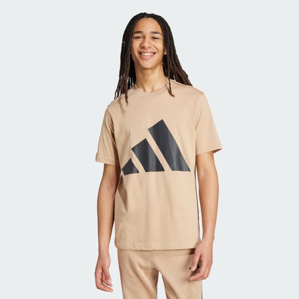 Camiseta Adidas Essentials Big Logo Marrom - P