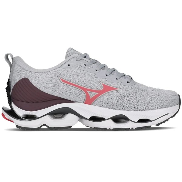 Tênis Mizuno Wave Stratos 2 Feminino Cinza Claro